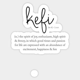 Kefi - Spirit of Joy Sticker